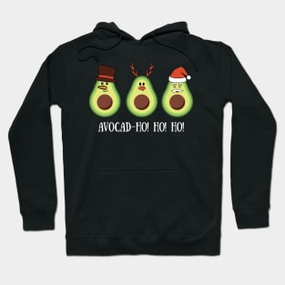 Avocad-Ho Ho Ho Funny Avocado Christmas Hoodie